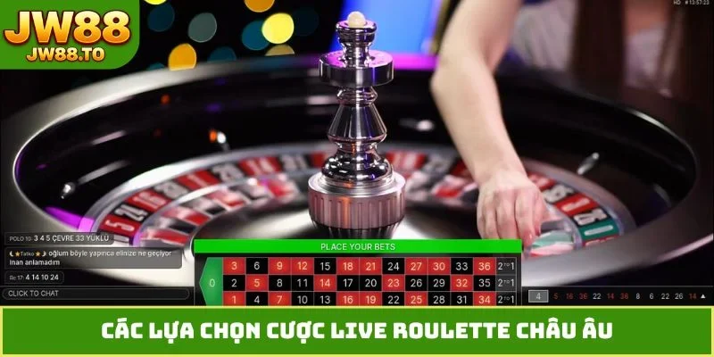 Live Roulette Châu Âu - Khám Phá Vòng Quay Thời Thượng JW88
